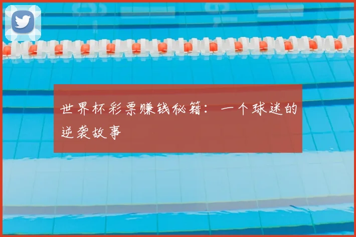 世界杯彩票赚钱秘籍：一个球迷的逆袭故事