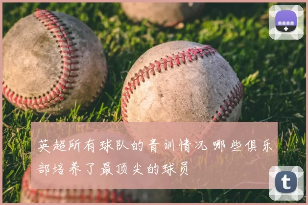 英超所有球队的青训情况 哪些俱乐部培养了最顶尖的球员