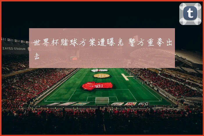 世界杯赌球方案遭曝光 警方重拳出击