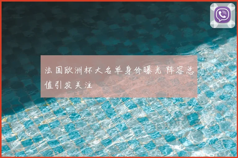 法国欧洲杯大名单身价曝光 阵容总值引发关注
